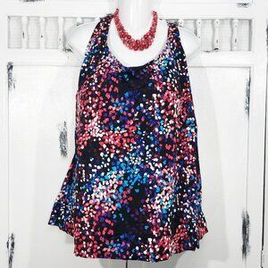 Swimsuits For All Tankini Swimwear Top Multicolor Womens Plus Size 34